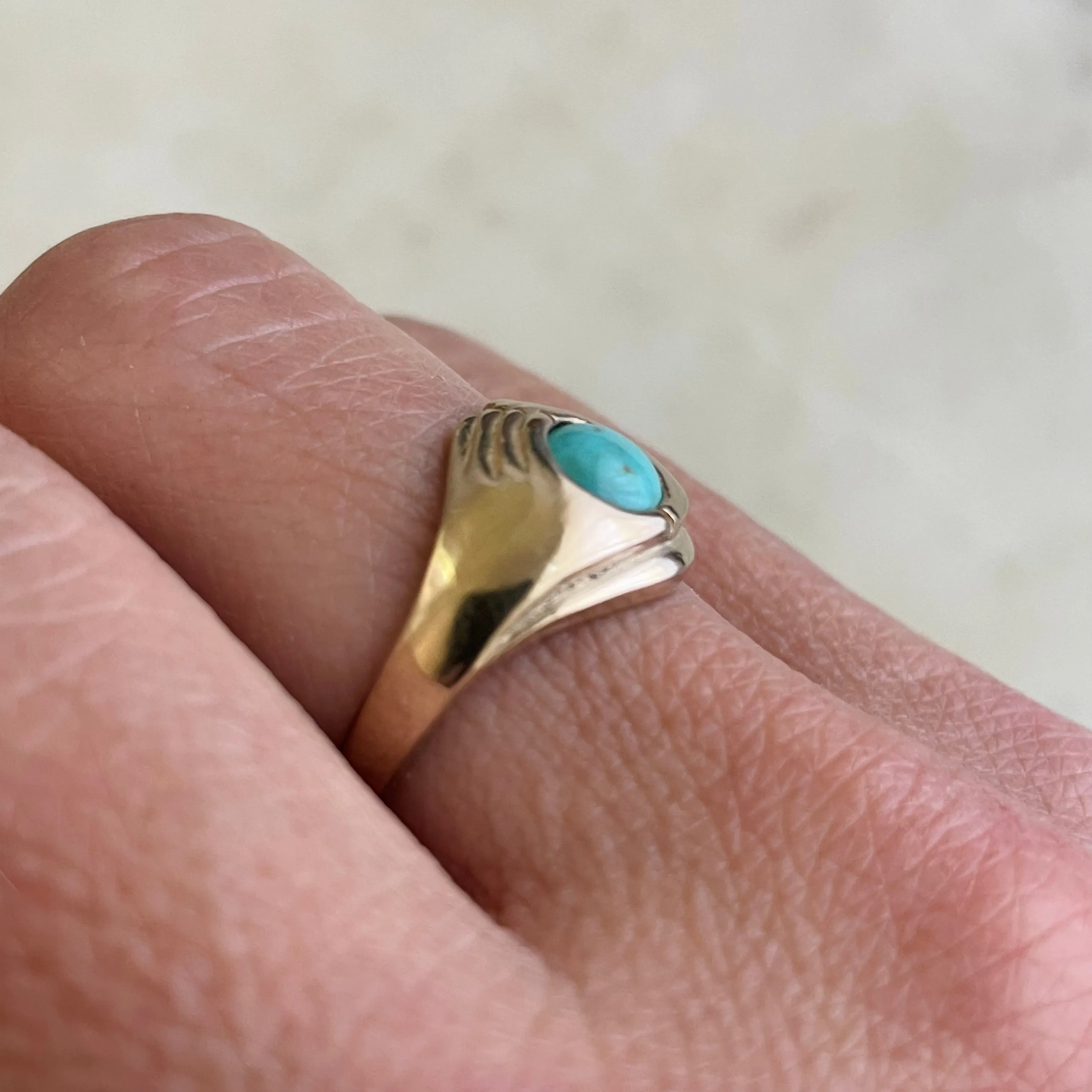 14K GOLD HELD RING