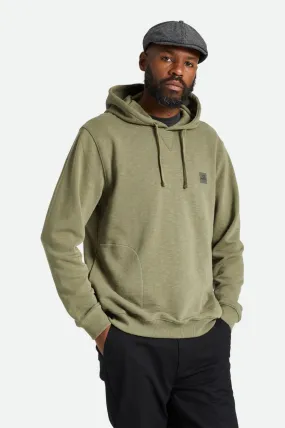 Alpha Square Slub French Terry Hood - Olive Surplus