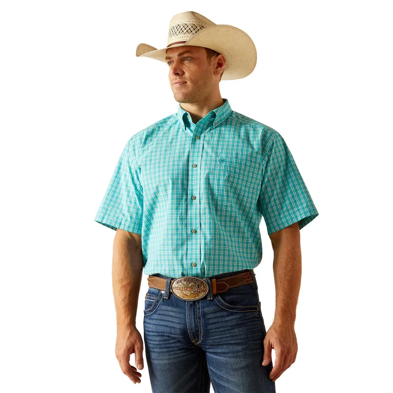 'Ariat' Men's Pro Series Jensen Classic Fit Button Down - Turquoise