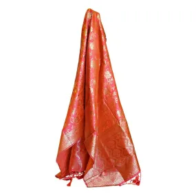 Banarasi Dupatta - Peach