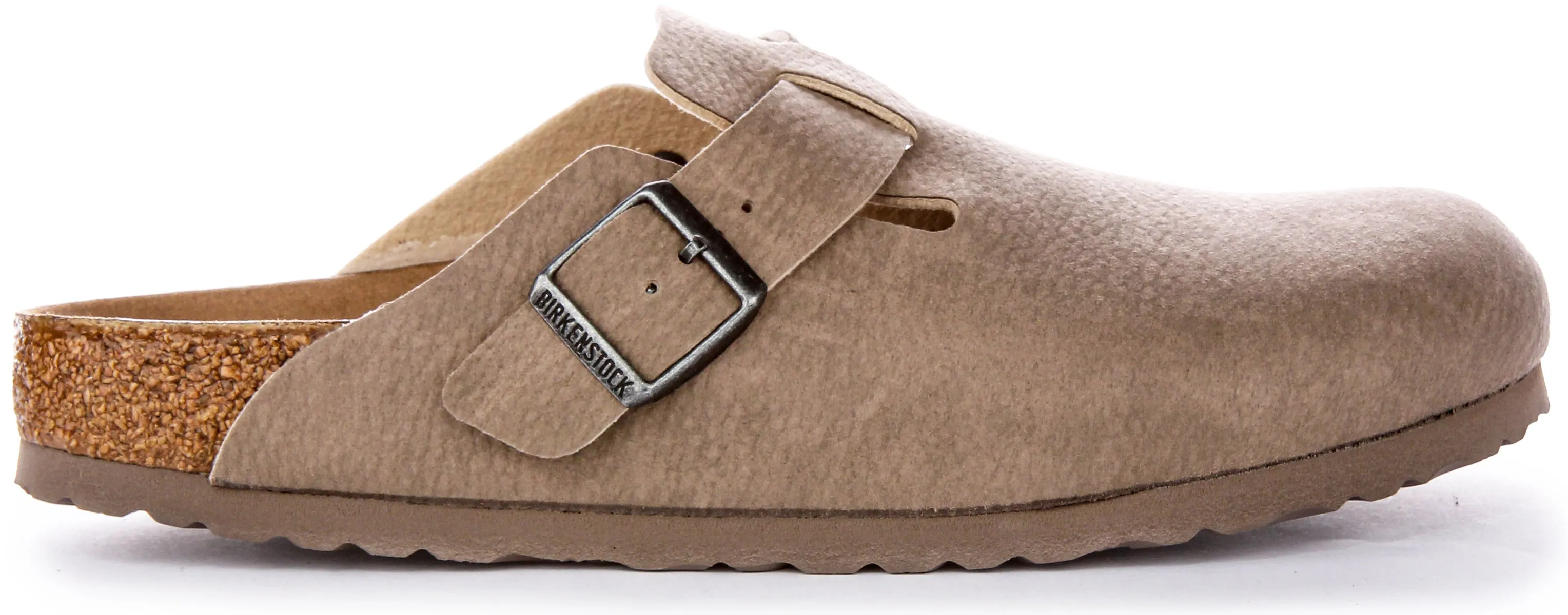 Birkenstock Boston BS In Taupe | Narrow Fit