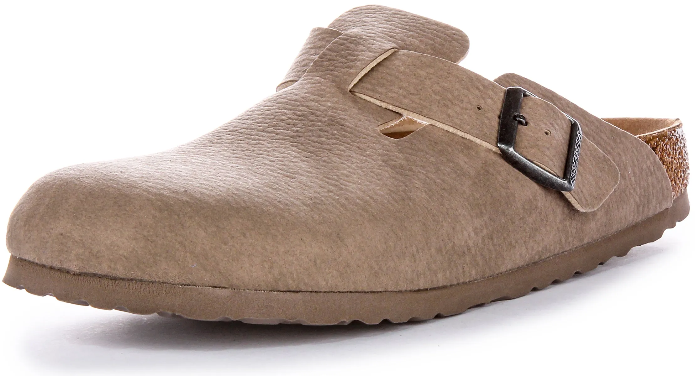 Birkenstock Boston BS In Taupe | Narrow Fit