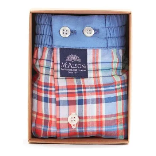 BOXER SHORT Gingham multicolour light blue