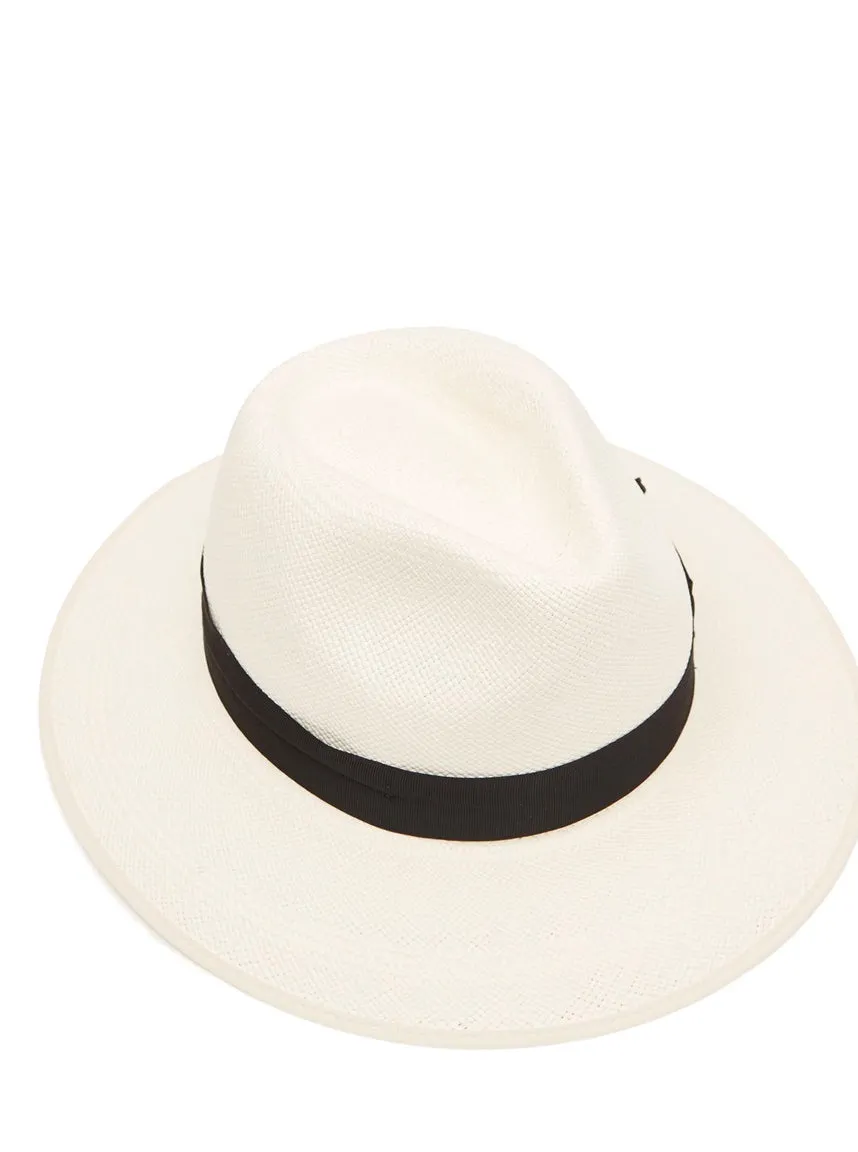 Christys' Classic Down Brim Panama with Black Band