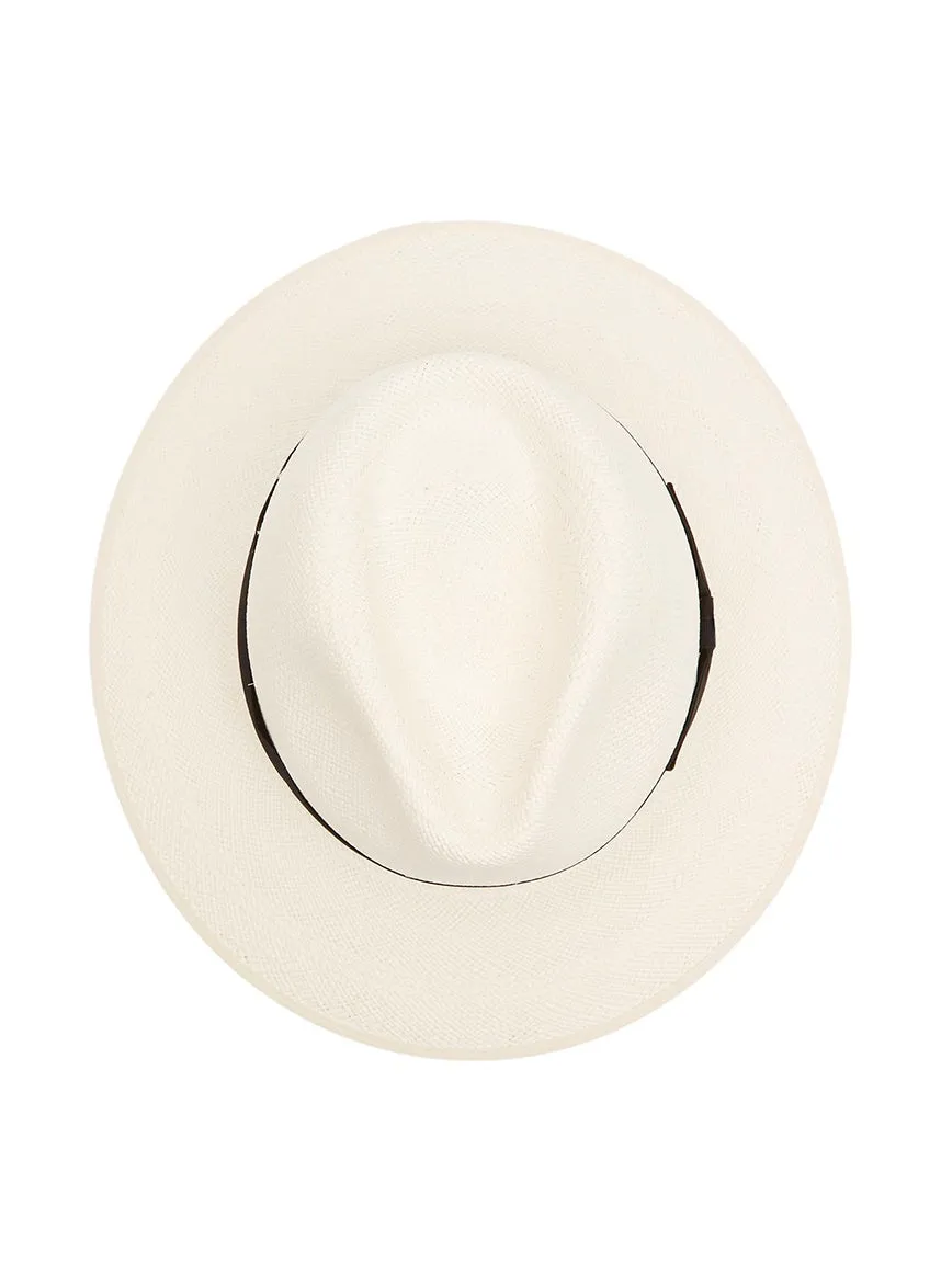 Christys' Classic Down Brim Panama with Black Band