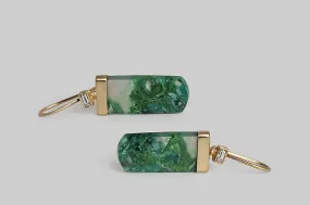 Chrysocolla in Quartz Otherworlds Earrings