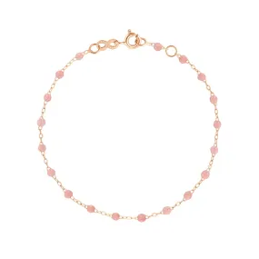 Classic Gigi Blush Anklet, Rose Gold, 9.4"