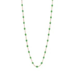 Classic Gigi Green necklace, Rose Gold, 19.7"