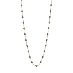 Classic Gigi Grey necklace, Rose Gold, 17.7"