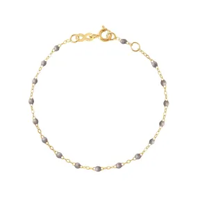 Classic Gigi Silver bracelet, Yellow Gold, 5.9"