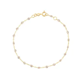 Classic Gigi Sparkle bracelet, Yellow Gold, 7.5"