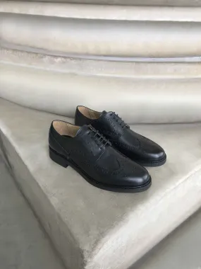 Derby in pelle nero