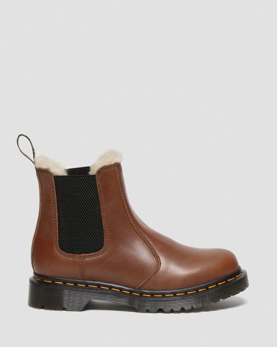 Dr Martens - 2976 Leonore Chelsea Boots Faux Fur Tan Farrier 27784225