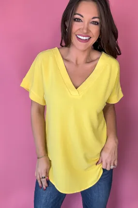 Expecting Fun Yellow Top