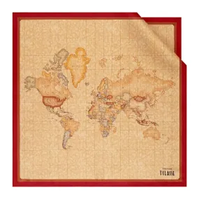 Foulard in Seta 70 x 70 cm 1A Classe Alviero Martini Geo Classic e Rosso Scarlatto 3170