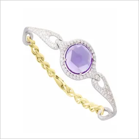 Giulietta 18K Yellow & White Gold Amethyst & Diamond Bracelet