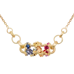 Horizontal Rainbow Fontaine Necklace - 11121