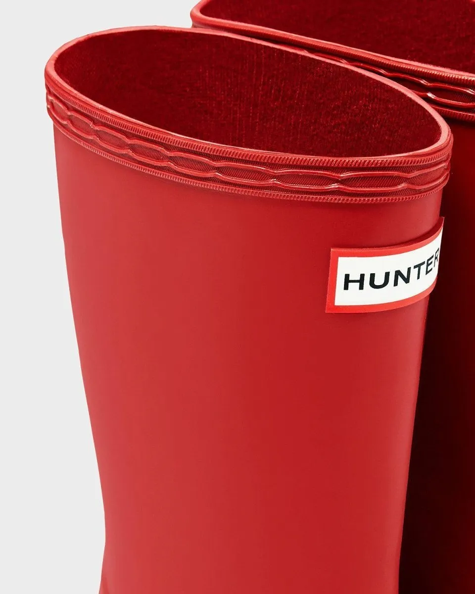 Hunter Original Kids First Classic Rain Boots Red