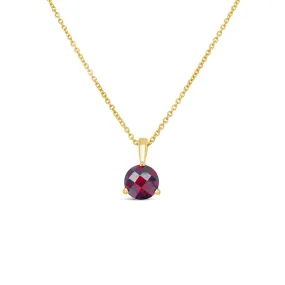 Irisa by Martin Binder Garnet Solitaire Necklace