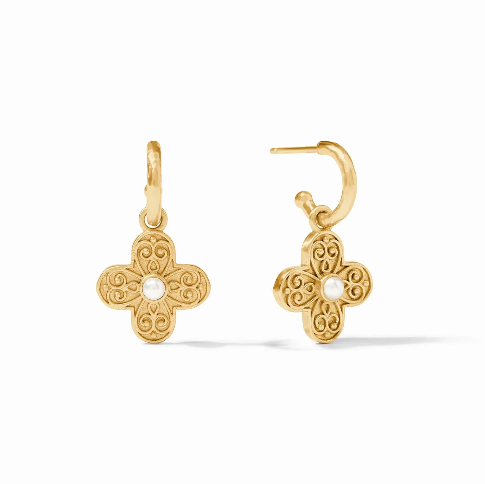 Julie Vos Malta Corinth Hoop & Charm Earring