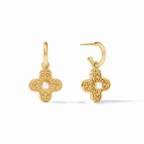 Julie Vos Malta Corinth Hoop & Charm Earring