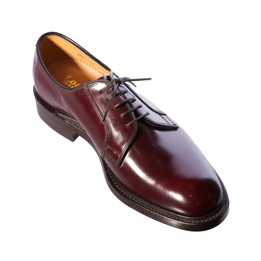 LOAKE 771T Burgundy Classic plain tie Derby shoe