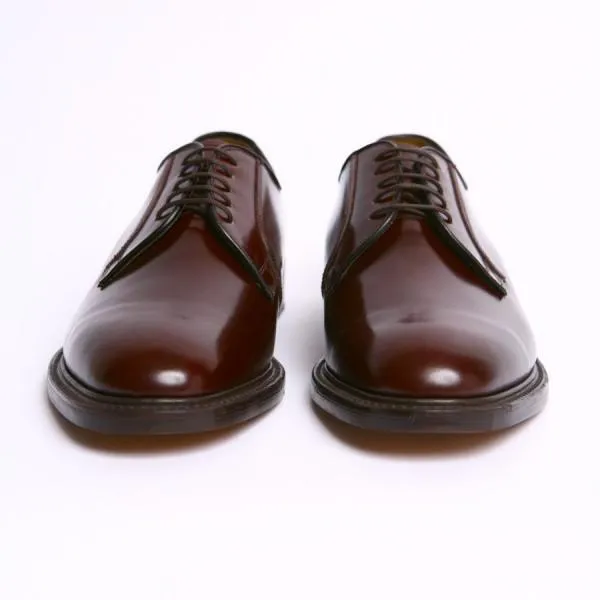 LOAKE 771T Burgundy Classic plain tie Derby shoe