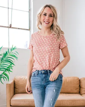 Londyn Light Mauve Floral Top FINAL SALE