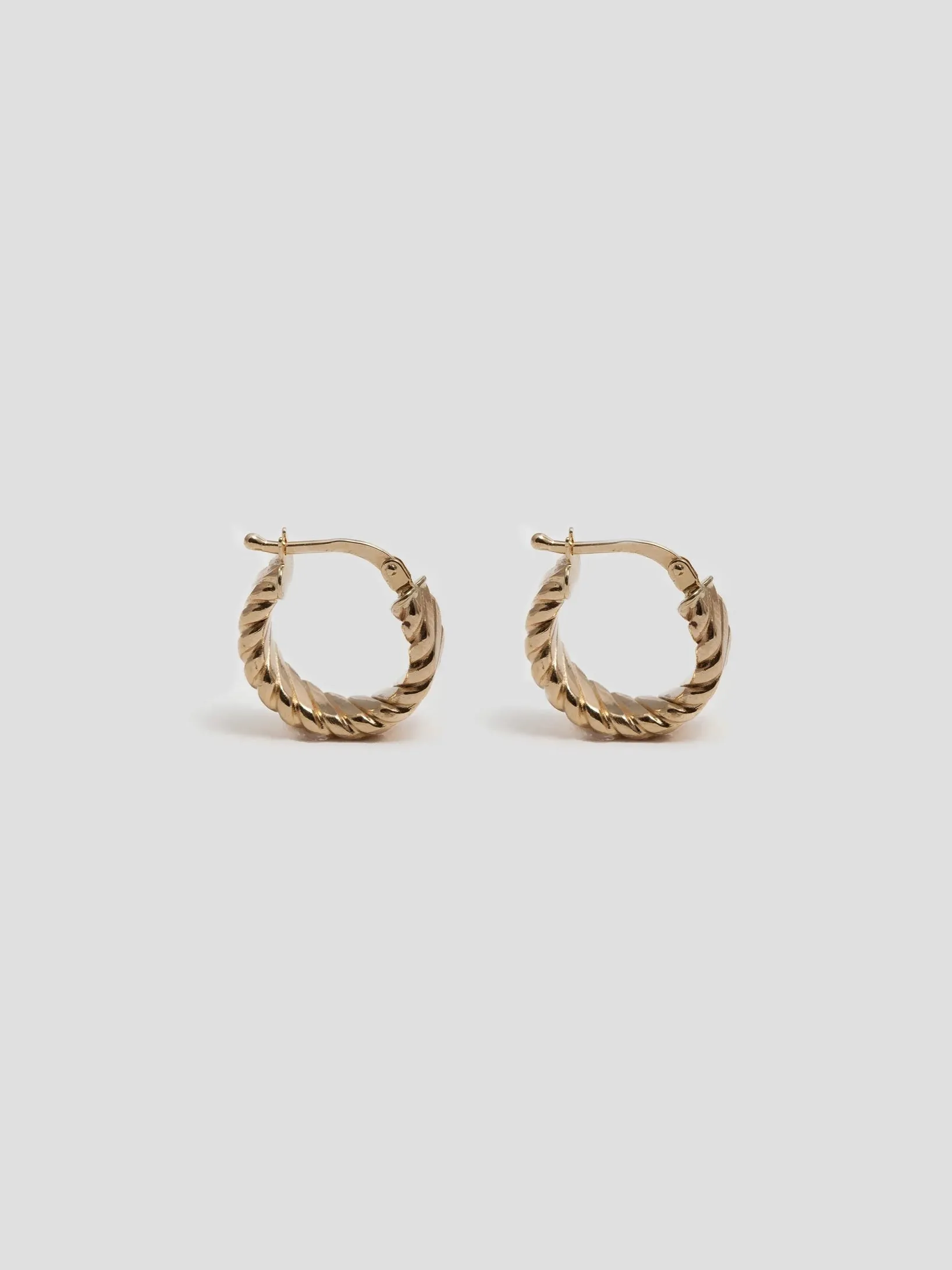 Mini Ribbed Hoops