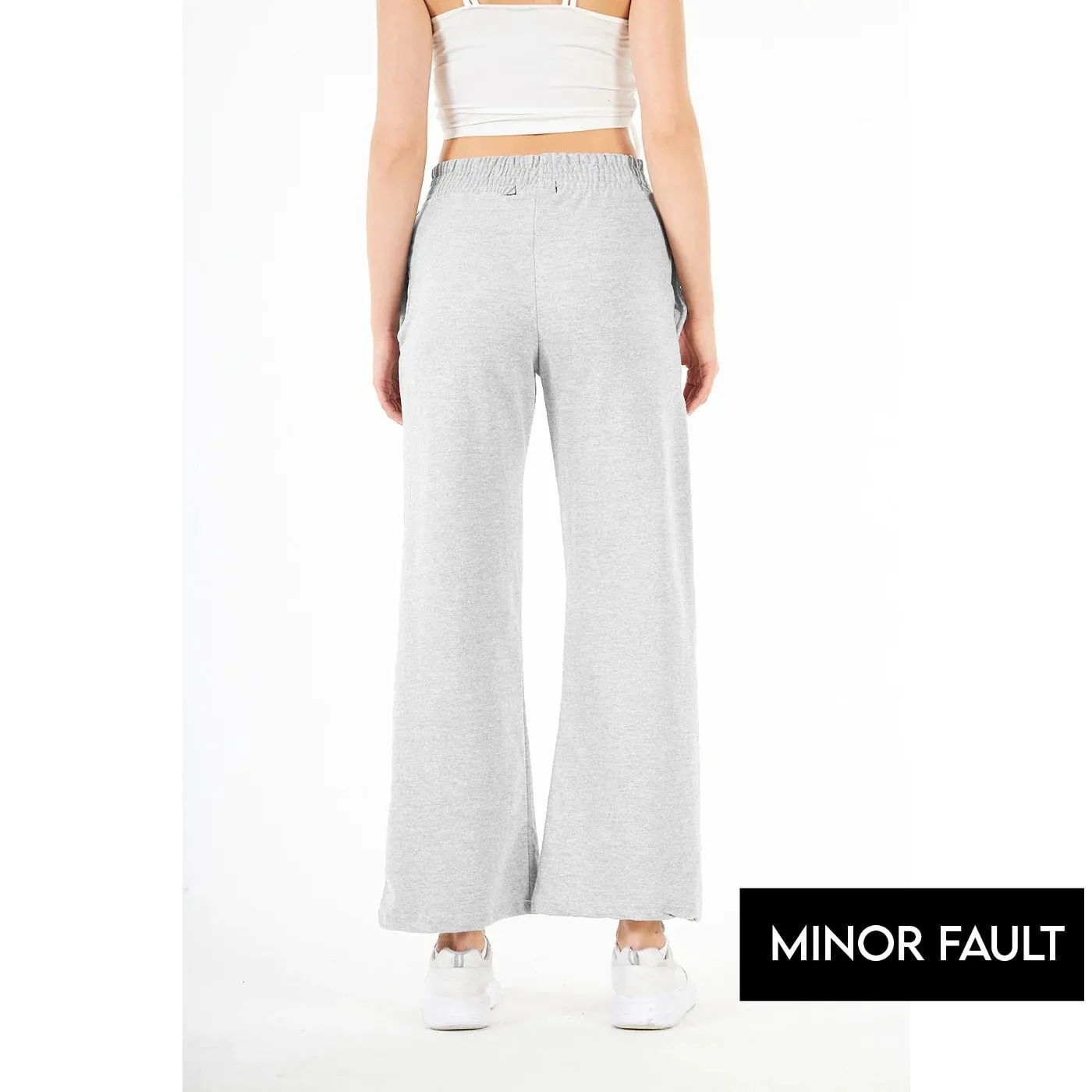 (Minor Fault) Light Grey Wide Leg Trousers