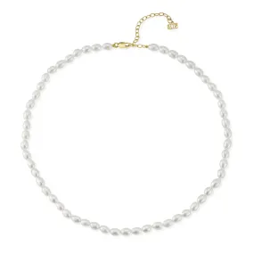 Oval pearl necklace