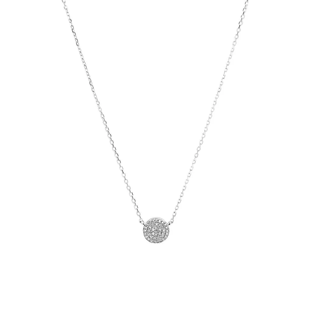 Pavé Lab Grown Diamond Circle Necklace Pendant