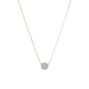 Pavé Lab Grown Diamond Circle Necklace Pendant