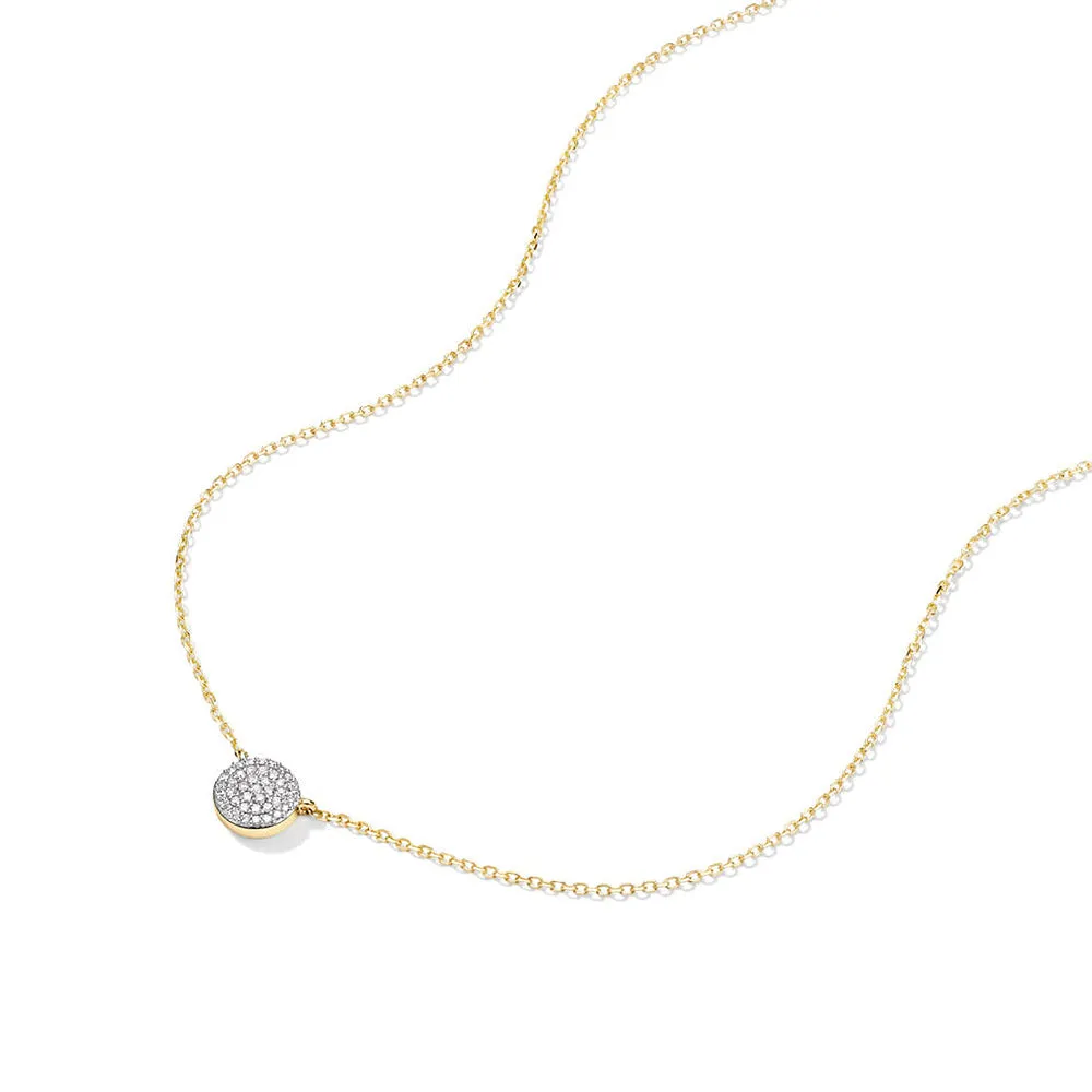 Pavé Lab Grown Diamond Circle Necklace Pendant