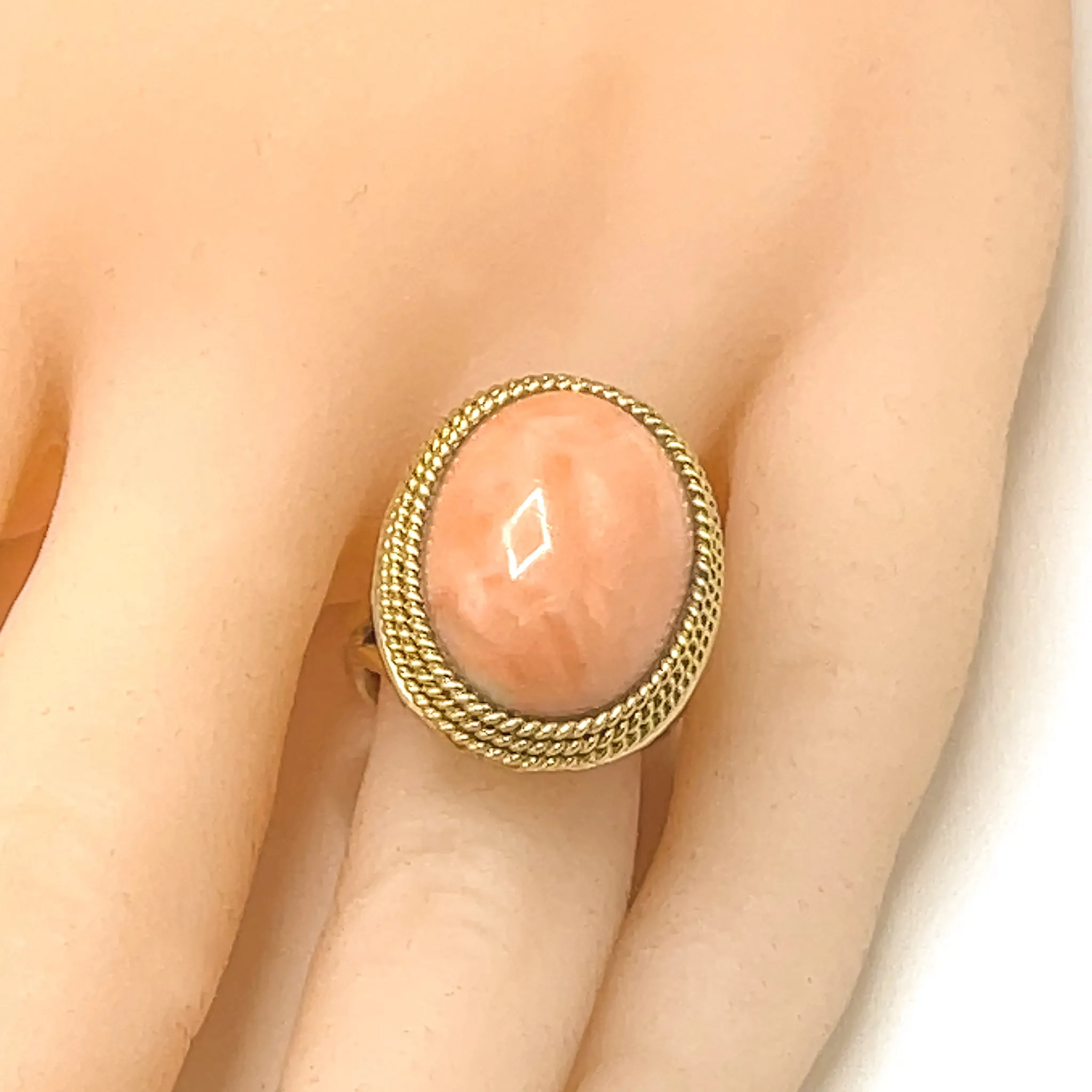 Peach Coral Ring