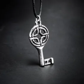 Pewter Viking Key Necklace - Handcrafted in the UK