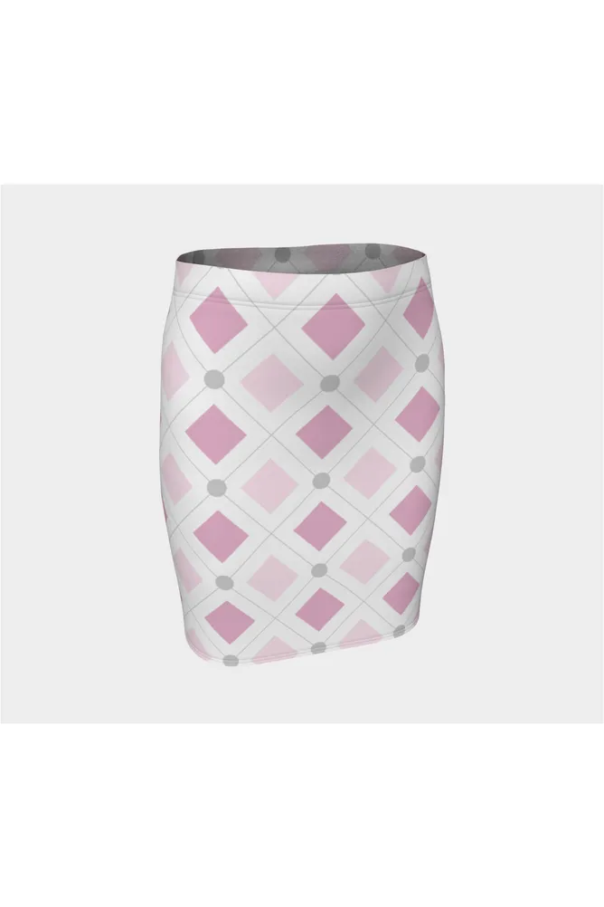 Pink Diamond Fitted Skirt