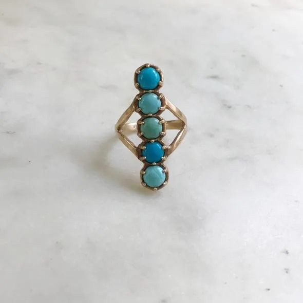 ROW RING - TURQUOISE