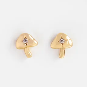 Starry Shroom Stud Earrings