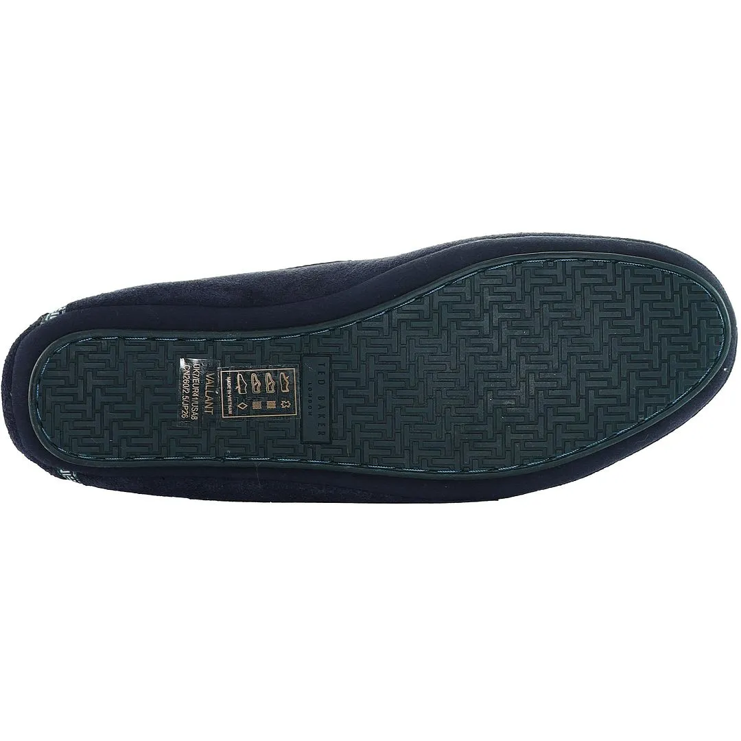 Ted Baker Vallent Mens Navy Moccasin Slippers