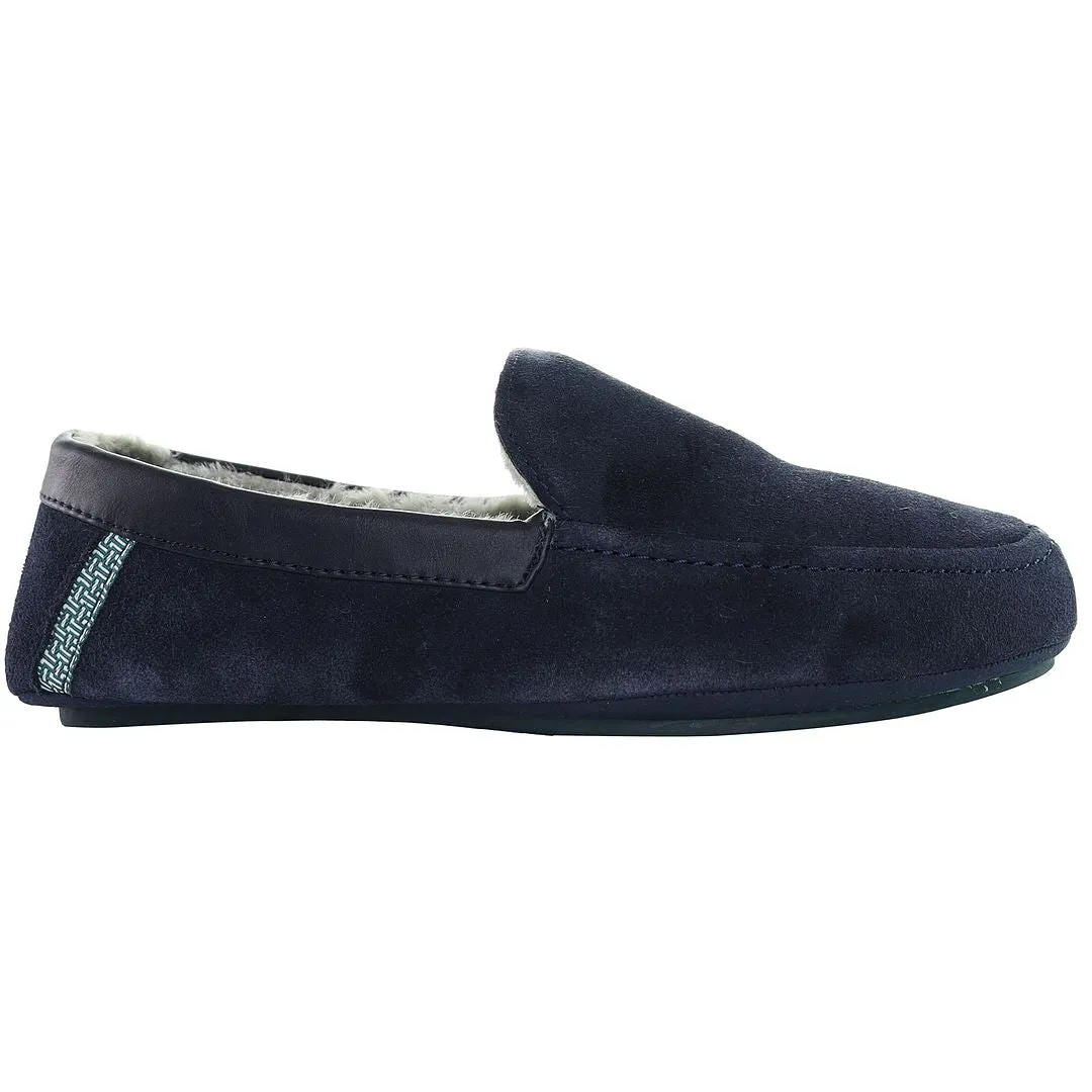 Ted Baker Vallent Mens Navy Moccasin Slippers