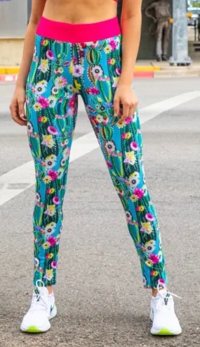 The Cactus Floral Active Wear Leggings