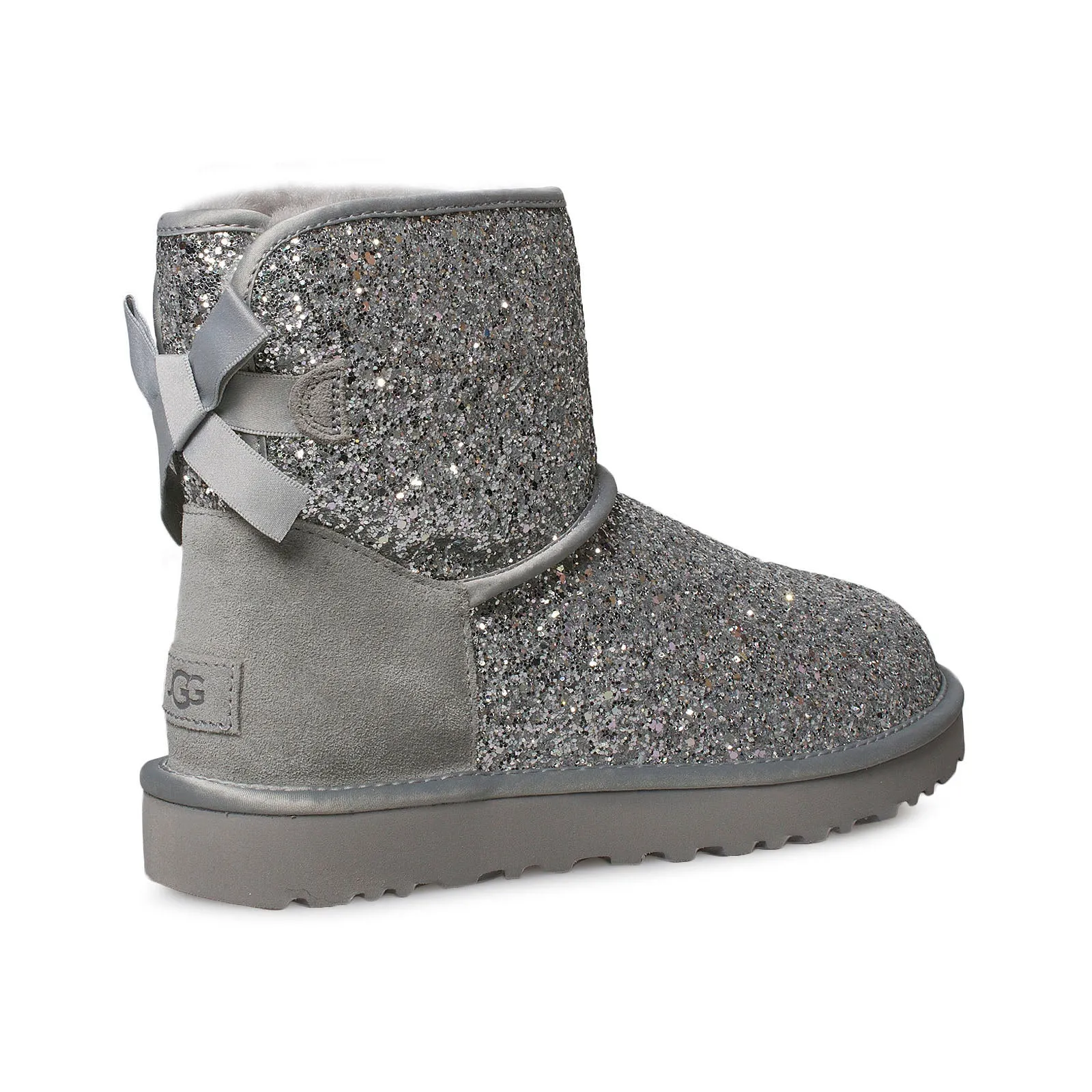 UGG Classic Mini Bow Cosmos Silver Boots - Women's