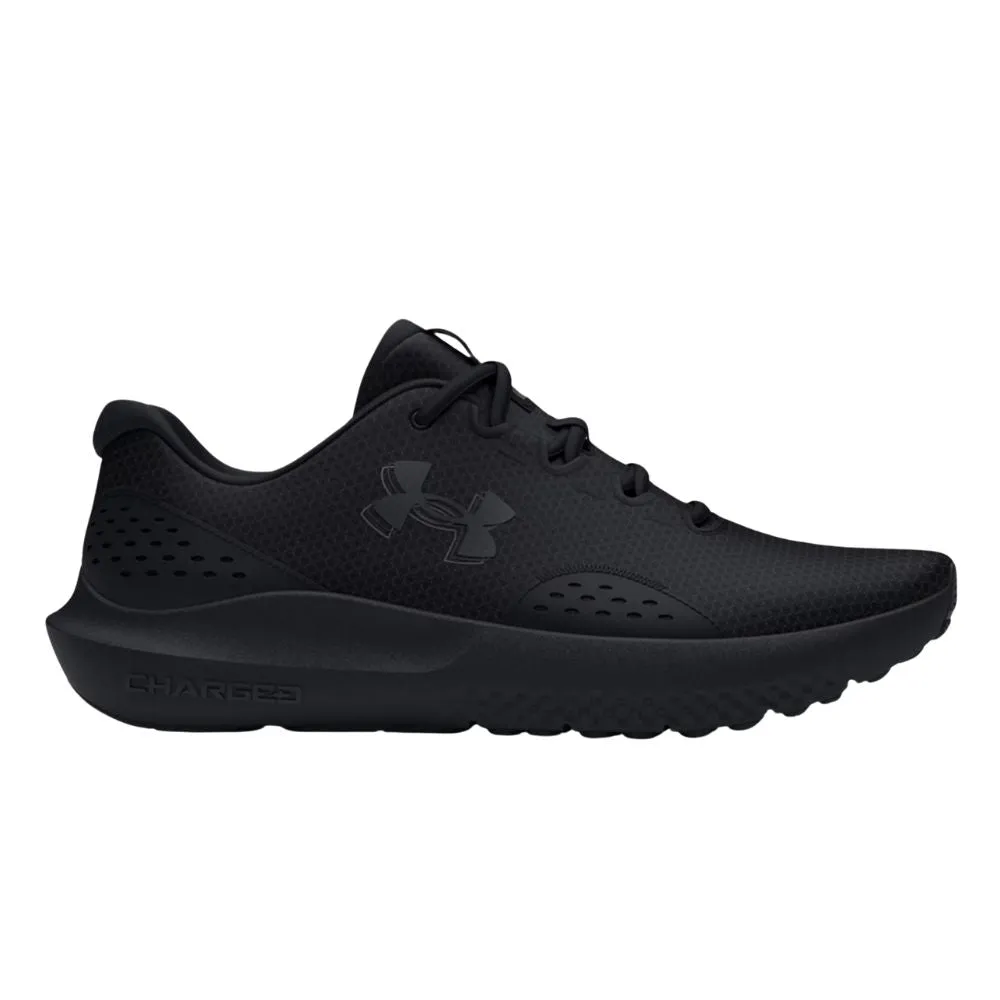 Under Armour Men's UA Charged Surge 4 Running Shoe - Black/Black/Black