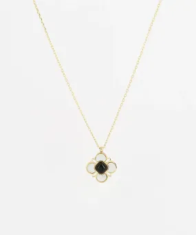 ZAG BIJOUX AMBROSE GOLD NECKLACE BLACK